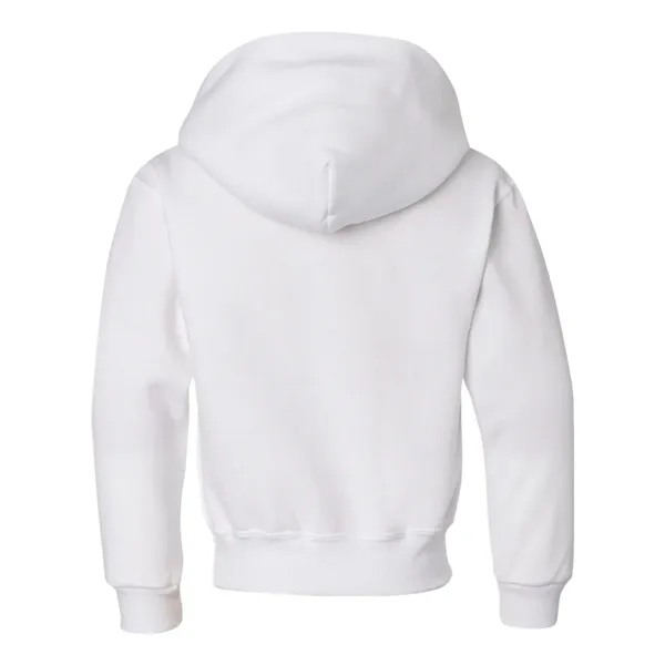 Youth 8.0 oz. 50% cotton/50% polyester hooded sweatshirt. Blank product.... from ASI 84358 S&S Activewear