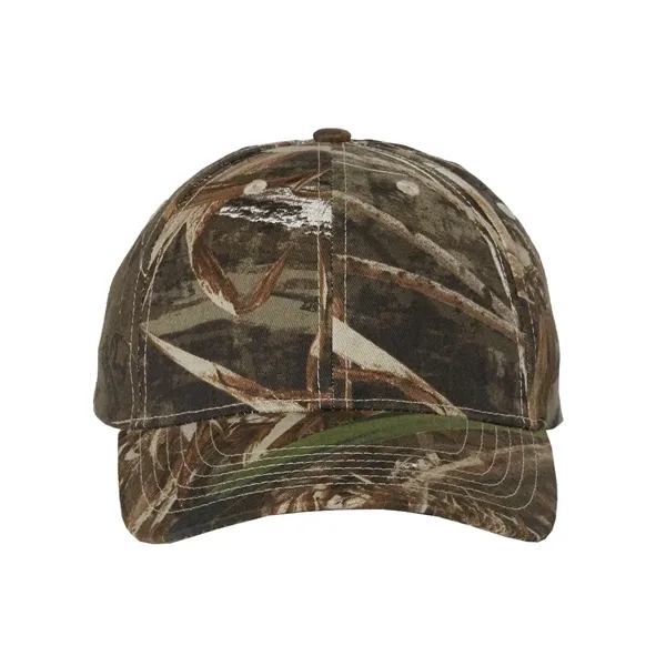 Structured, mid-profile mossy oak camouflage cap. Blank product.... from ASI 84358 S&S Activewear