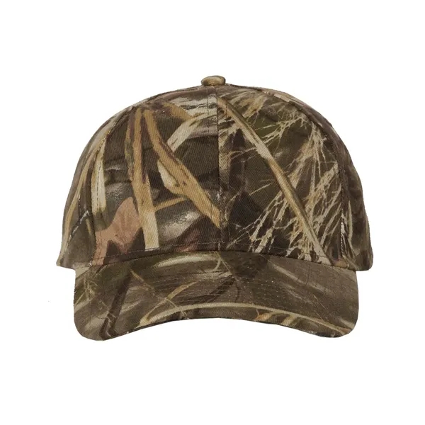 Structured, mid-profile mossy oak camouflage cap. Blank product.... from ASI 84358 S&S Activewear