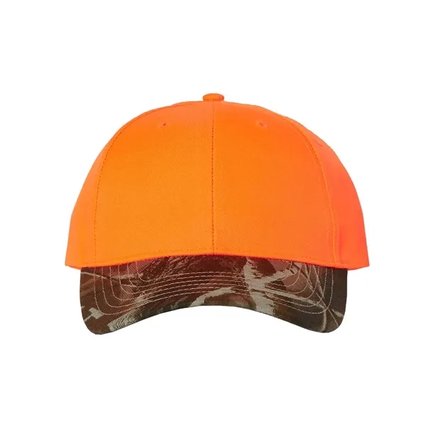 Structured solid crown camouflage cap made of 100% brushed cotton twill.... from ASI 84358 S&S Activewear