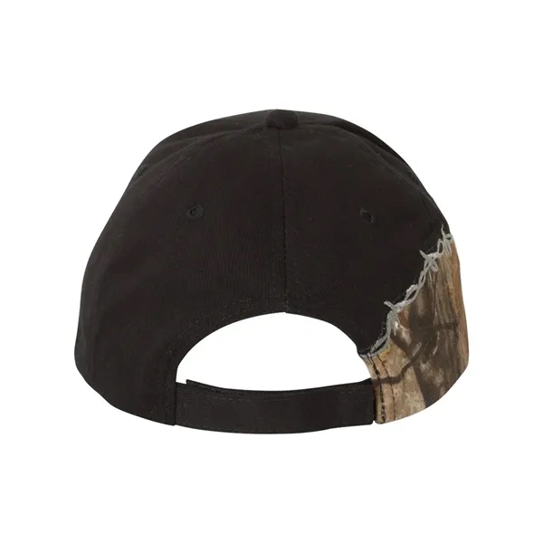 Camo Cap with Barbed Wire Embroidery. Blank.... from ASI 84358 S&S Activewear