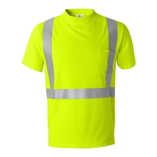 Micro fiber T-shirt with silver reflective tape. Blank product.... from ASI 84358 S&S Activewear