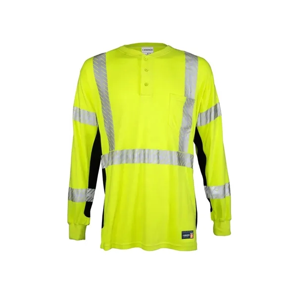 Kishigo FR Long Sleeve Henley T-Shirt - Tall Sizes... from ASI 84358 S&S Activewear