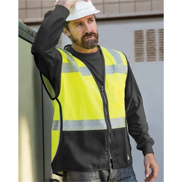 Kishigo Flame Resistant Premium Black Series® FR Mesh Vest... from ASI 84358 S&S Activewear