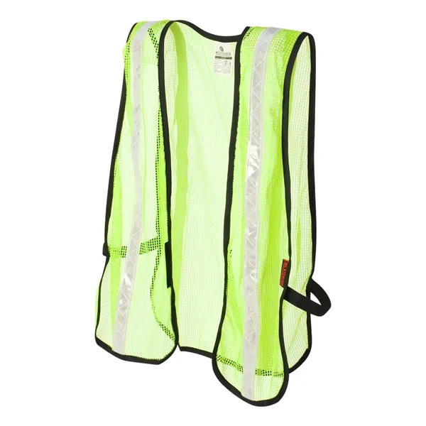 Brightly colored mesh vest with colored taping. Blank product.... from ASI 84358 S&S Activewear