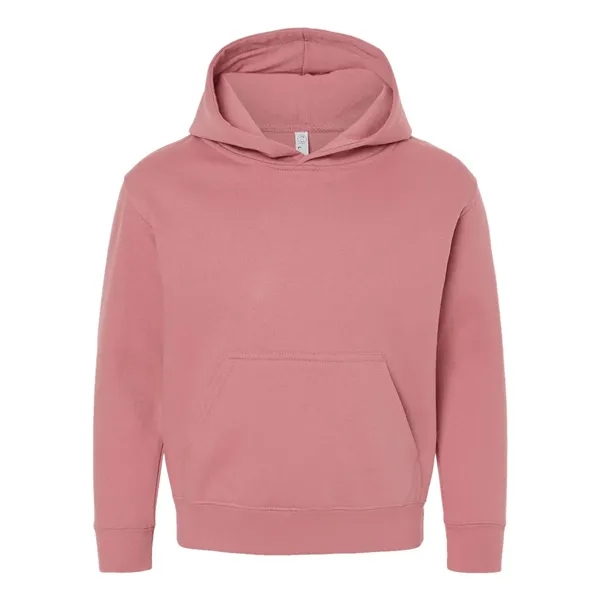 Youth pullover hooded sweatshirt made of 60/40 cotton/polyester fleece with coverstitched... from ASI 84358 S&S Activewear