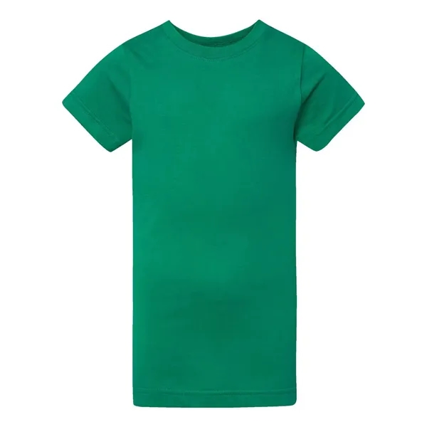 Girls' longer length t-shirt with taped neck. Blank product.... from ASI 84358 S&S Activewear