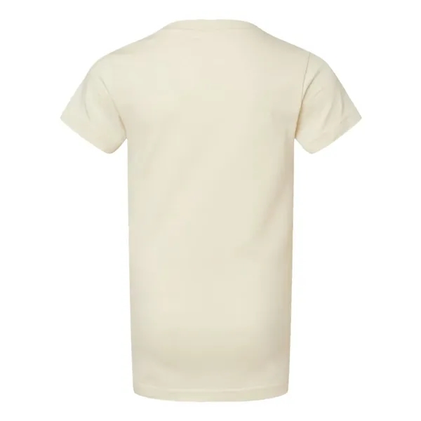Girls' longer length t-shirt with taped neck. Blank product.... from ASI 84358 S&S Activewear