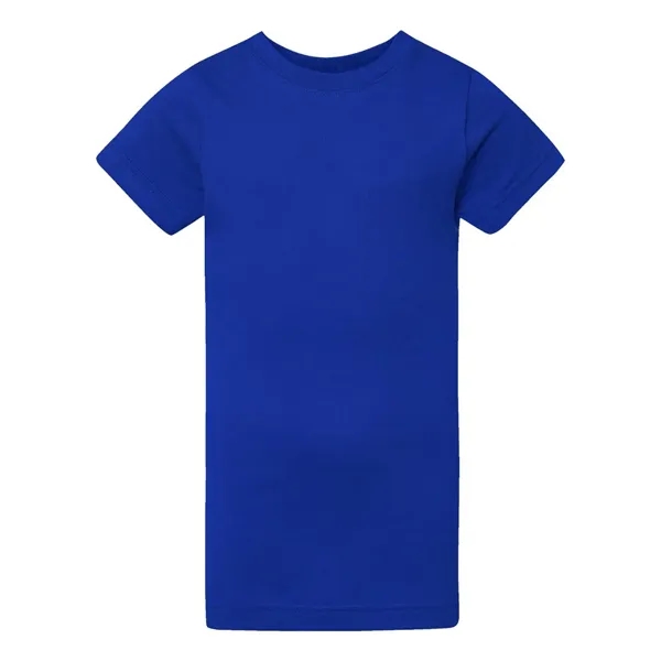 Girls' longer length t-shirt with taped neck. Blank product.... from ASI 84358 S&S Activewear