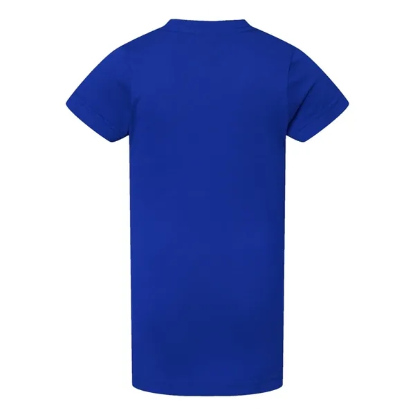 Girls' longer length t-shirt with taped neck. Blank product.... from ASI 84358 S&S Activewear