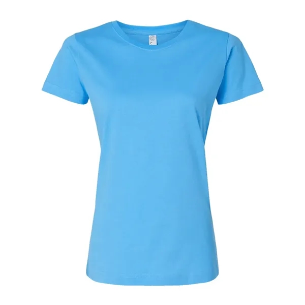 Women's fine jersey longer length T-shirt. Blank product.... from ASI 84358 S&S Activewear