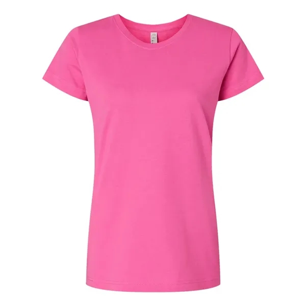 Women's fine jersey longer length T-shirt. Blank product.... from ASI 84358 S&S Activewear