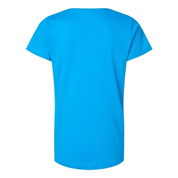 Women's fine jersey longer length T-shirt. Blank product.... from ASI 84358 S&S Activewear