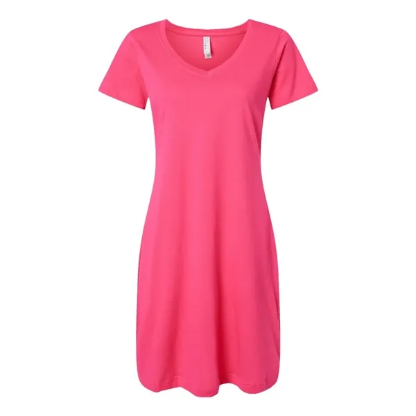 Women's fine jersey V-neck cover up. Blank product.... from ASI 84358 S&S Activewear