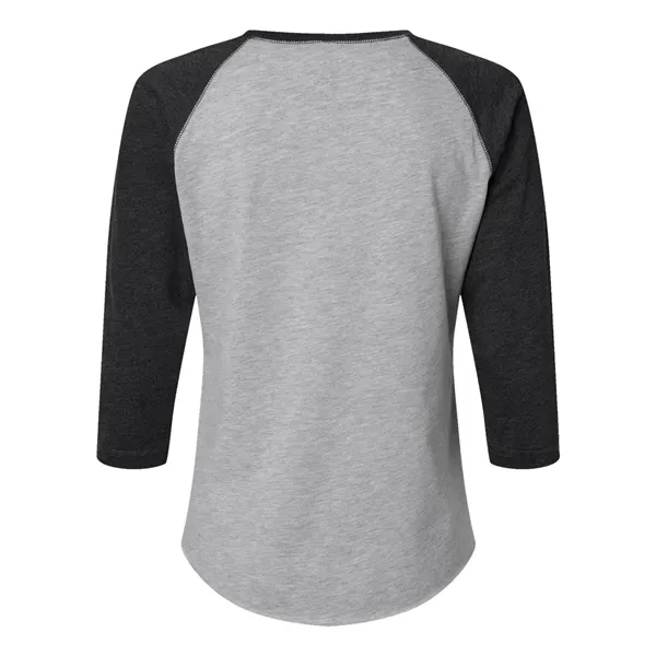 LAT Women's Fine Jersey 3/4 Sleeve Baseball T-Shirt, blank.... from ASI 84358 S&S Activewear