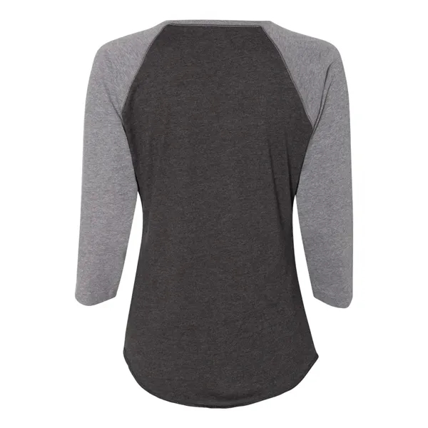 LAT Women's Fine Jersey 3/4 Sleeve Baseball T-Shirt, blank.... from ASI 84358 S&S Activewear