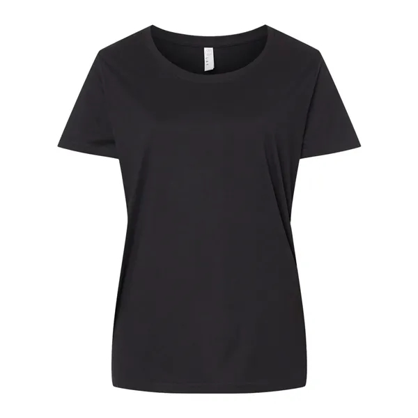 LAT Curvy Collection Women's Fine Jersey Tee... from ASI 84358 S&S Activewear