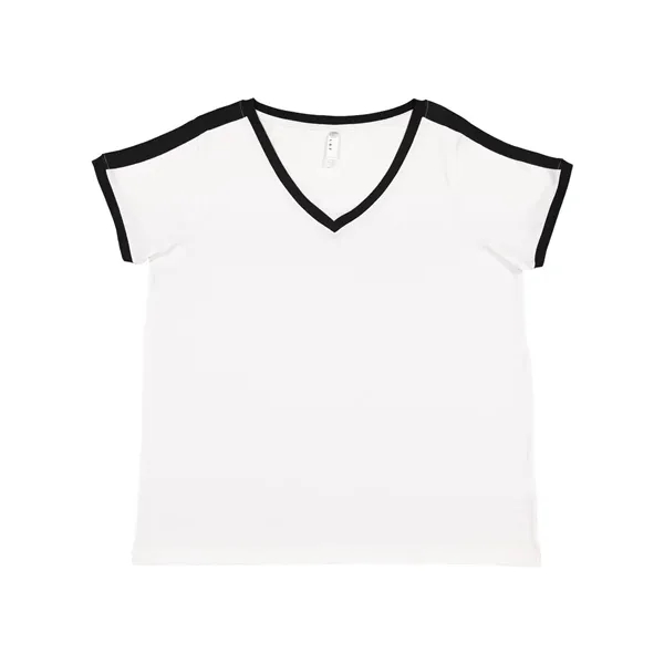 Women's Curvy Soccer Ringer Tee... from ASI 84358 S&S Activewear
