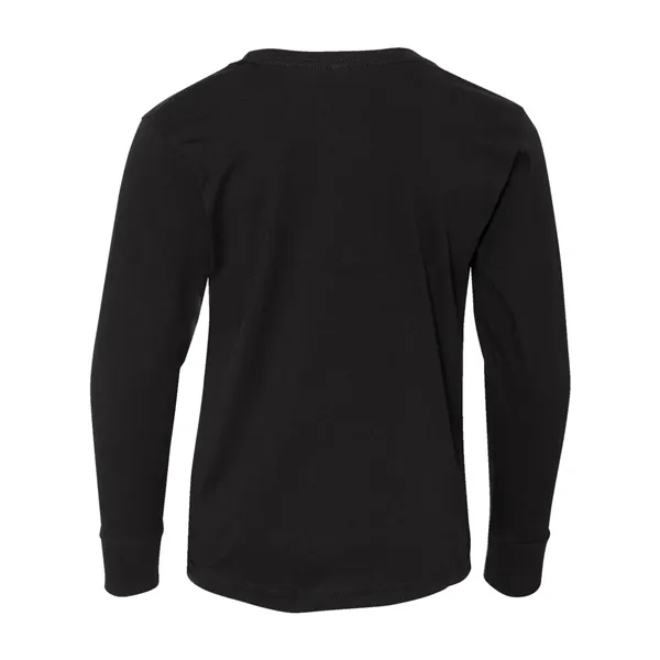 LAT Youth Fine Jersey Long Sleeve Tee; ribbed collar and cuffs.... from ASI 84358 S&S Activewear