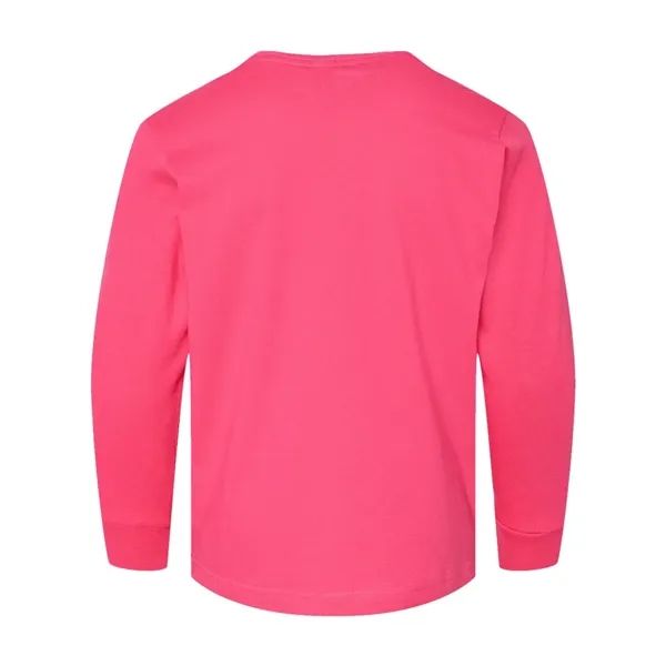 LAT Youth Fine Jersey Long Sleeve Tee; ribbed collar and cuffs.... from ASI 84358 S&S Activewear