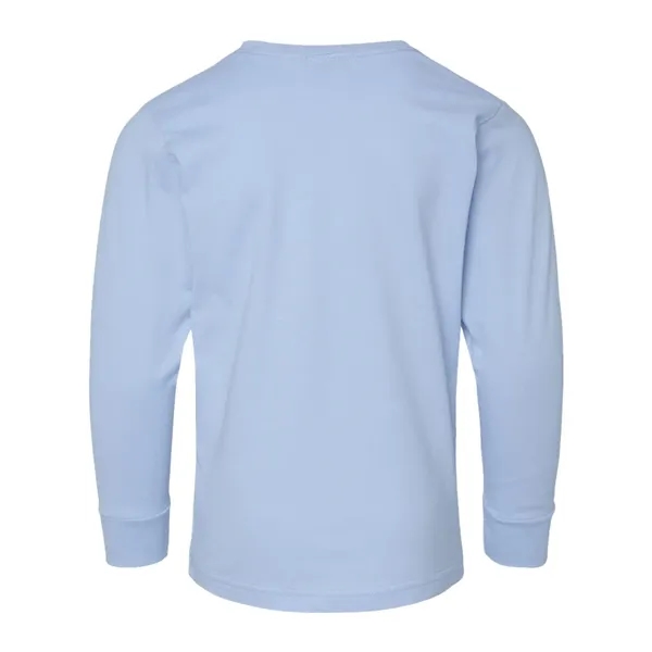 LAT Youth Fine Jersey Long Sleeve Tee; ribbed collar and cuffs.... from ASI 84358 S&S Activewear