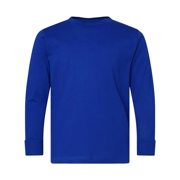 LAT Youth Fine Jersey Long Sleeve Tee; ribbed collar and cuffs.... from ASI 84358 S&S Activewear