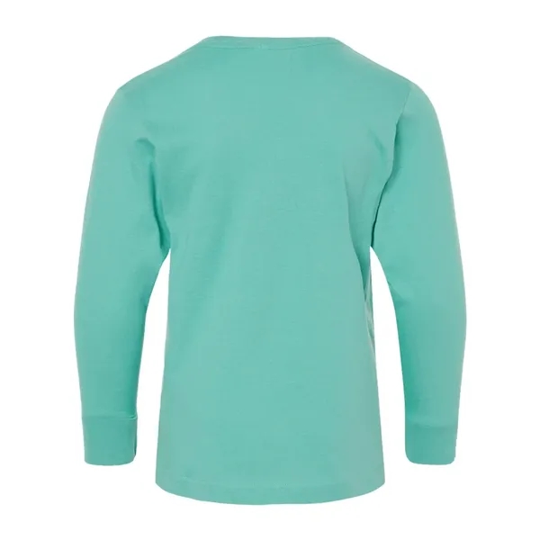 LAT Youth Fine Jersey Long Sleeve Tee; ribbed collar and cuffs.... from ASI 84358 S&S Activewear