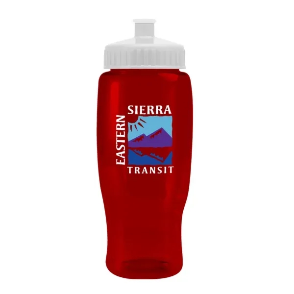 27 oz. transparent recycled PET bottle with push-pull lid.... from ASI 88060 Snugz/USA Inc