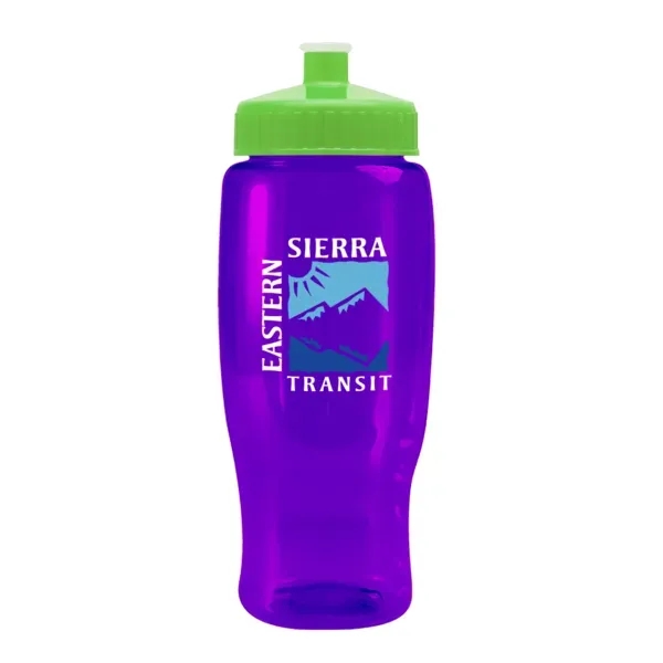 27 oz. transparent recycled PET bottle with push-pull lid.... from ASI 88060 Snugz/USA Inc