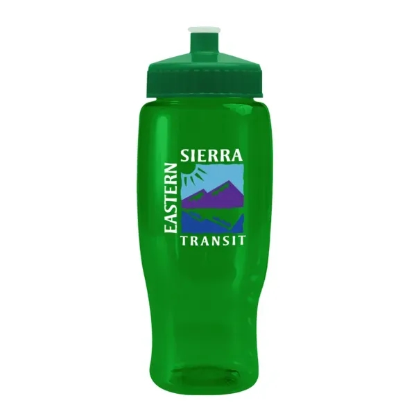 27 oz. transparent recycled PET bottle with push-pull lid.... from ASI 88060 Snugz/USA Inc