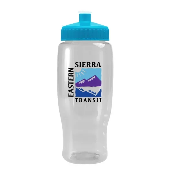 27 oz. transparent recycled PET bottle with push-pull lid.... from ASI 88060 Snugz/USA Inc