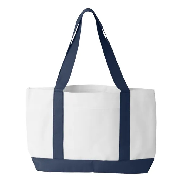 Nylon two-toned tote bag. Blank product.... from ASI 84358 S&S Activewear