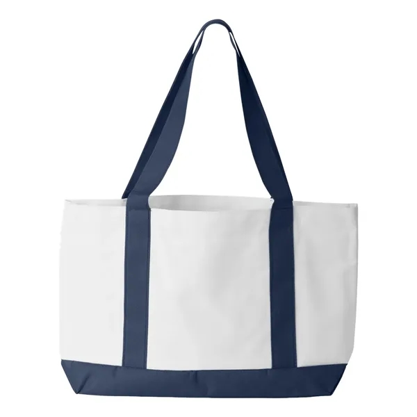 Nylon two-toned tote bag. Blank product.... from ASI 84358 S&S Activewear