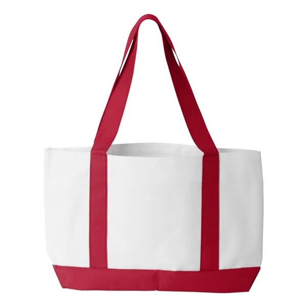 Nylon two-toned tote bag. Blank product.... from ASI 84358 S&S Activewear