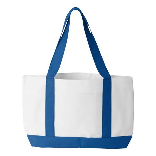 Nylon two-toned tote bag. Blank product.... from ASI 84358 S&S Activewear
