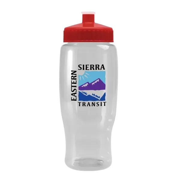 27 oz. transparent recycled PET bottle with push-pull lid.... from ASI 88060 Snugz/USA Inc