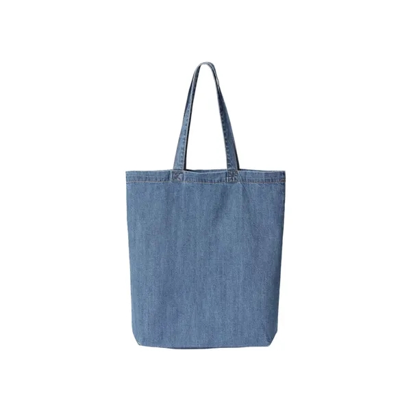 Liberty Bags Cotton Denim Gusseted Tote Bag... from ASI 84358 S&S Activewear