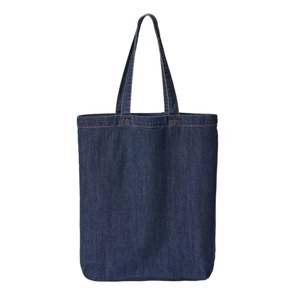 Liberty Bags Cotton Denim Gusseted Tote Bag... from ASI 84358 S&S Activewear