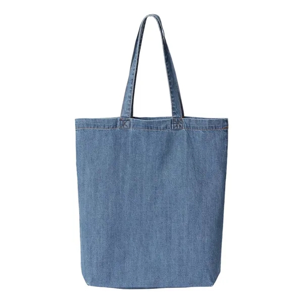 Liberty Bags Cotton Denim Gusseted Tote Bag... from ASI 84358 S&S Activewear