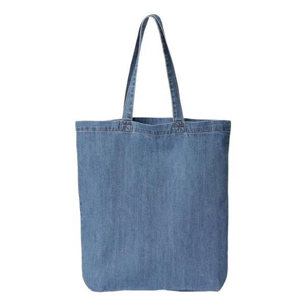 Liberty Bags Cotton Denim Gusseted Tote Bag... from ASI 84358 S&S Activewear