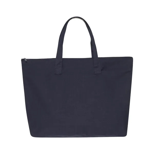 Cotton canvas tote with zipper top closure... from ASI 84358 S&S Activewear