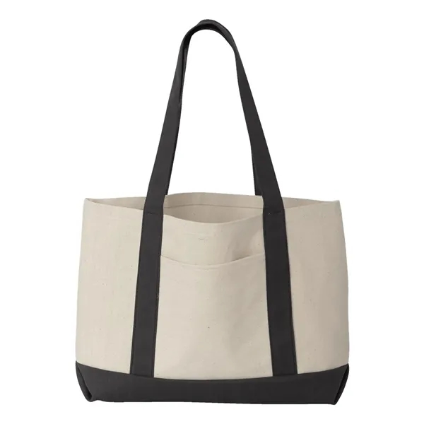 Canvas boater tote. Blank product.... from ASI 84358 S&S Activewear