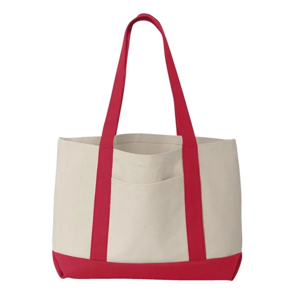 Canvas boater tote. Blank product.... from ASI 84358 S&S Activewear