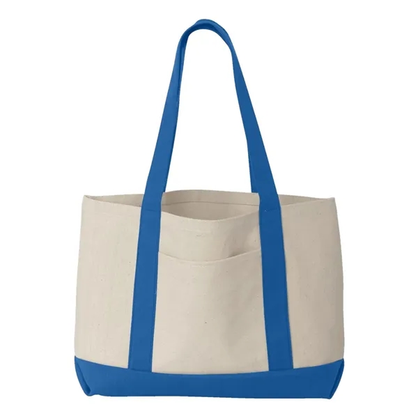 Canvas boater tote. Blank product.... from ASI 84358 S&S Activewear