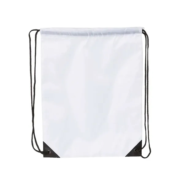 Drawstring backpack with black cord drawstring. Blank product.... from ASI 84358 S&S Activewear