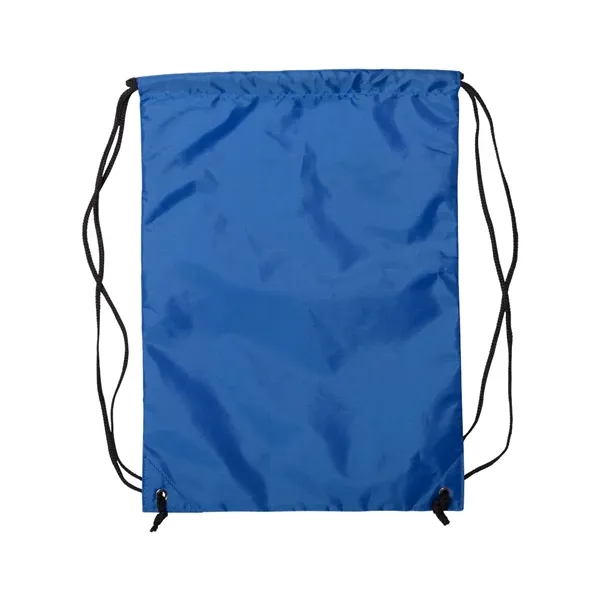 Nylon zippered drawstring backpack, blank.... from ASI 84358 S&S Activewear