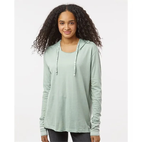 MV Sport Women's Heathered Jersey Hooded Tunic... from ASI 84358 S&S Activewear