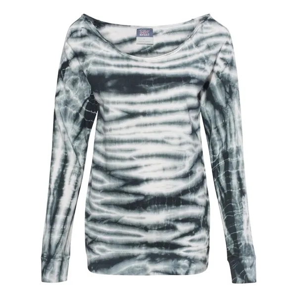 MV Sport Women's French Terry Off-the-Shoulder Tie-Dyed S...... from ASI 84358 S&S Activewear