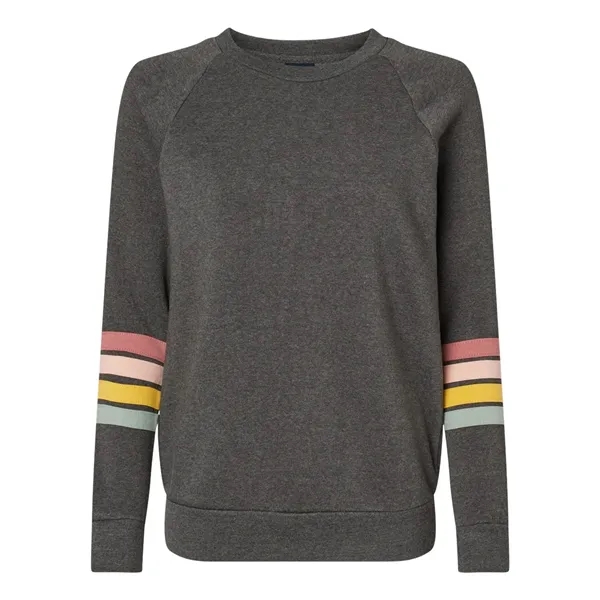 MV Sport Women's Striped Sleeves Crewneck Sweatshirt... from ASI 84358 S&S Activewear