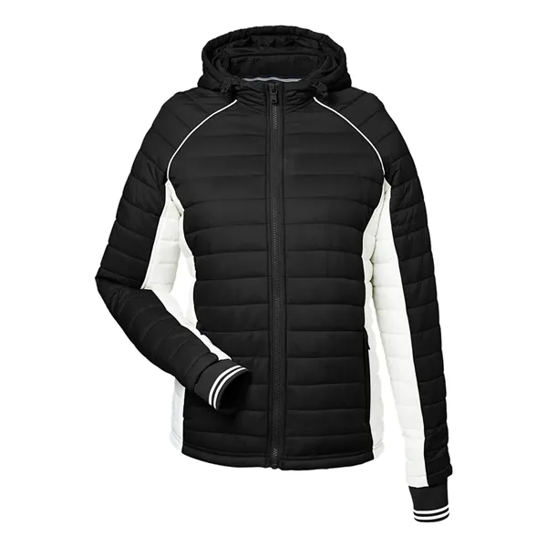 Nautica Women's Nautical Mile Hooded Puffer Jacket... from ASI 84358 S&S Activewear